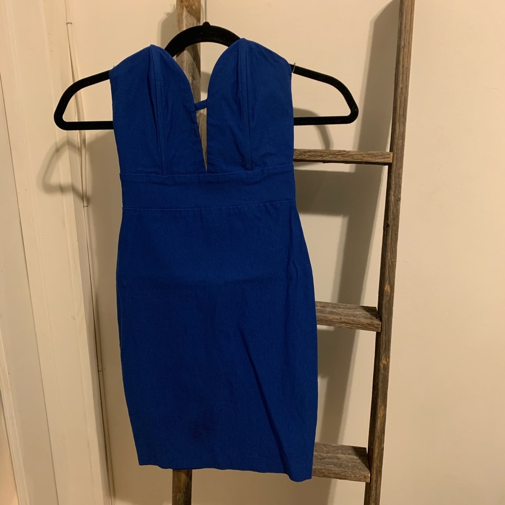 Solemio Blue Tube Dress